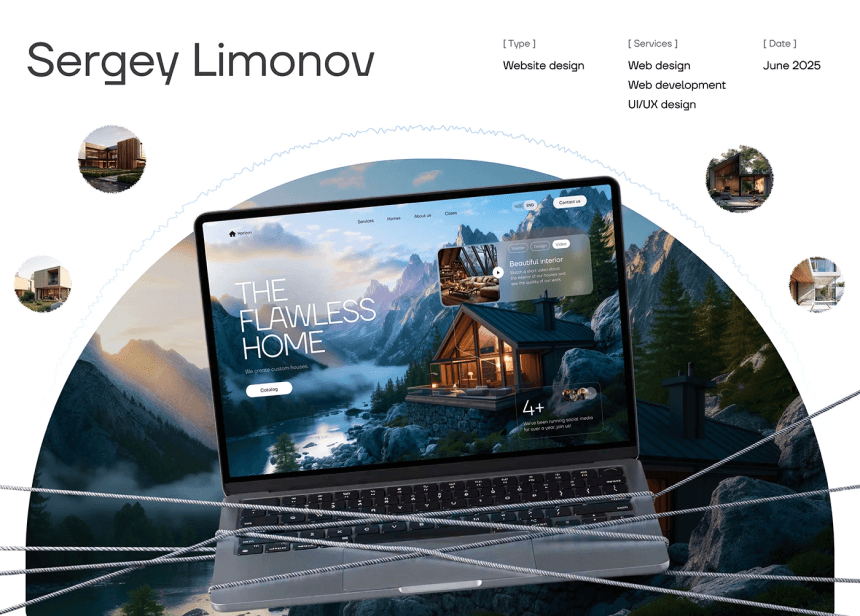 Service list highlighting UI/UX design and web development offerings