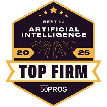 50Pros Top Firm in Artificial Intelligence 2025 badge